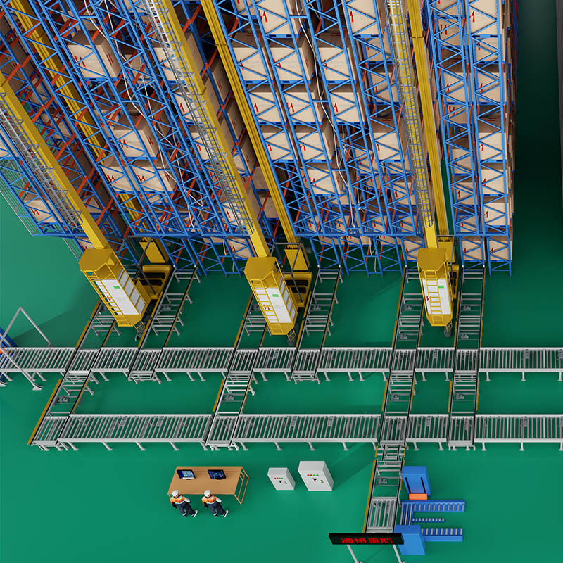 High Bay Stacker Crane System maximizing warehouse storage capacity and efficiency