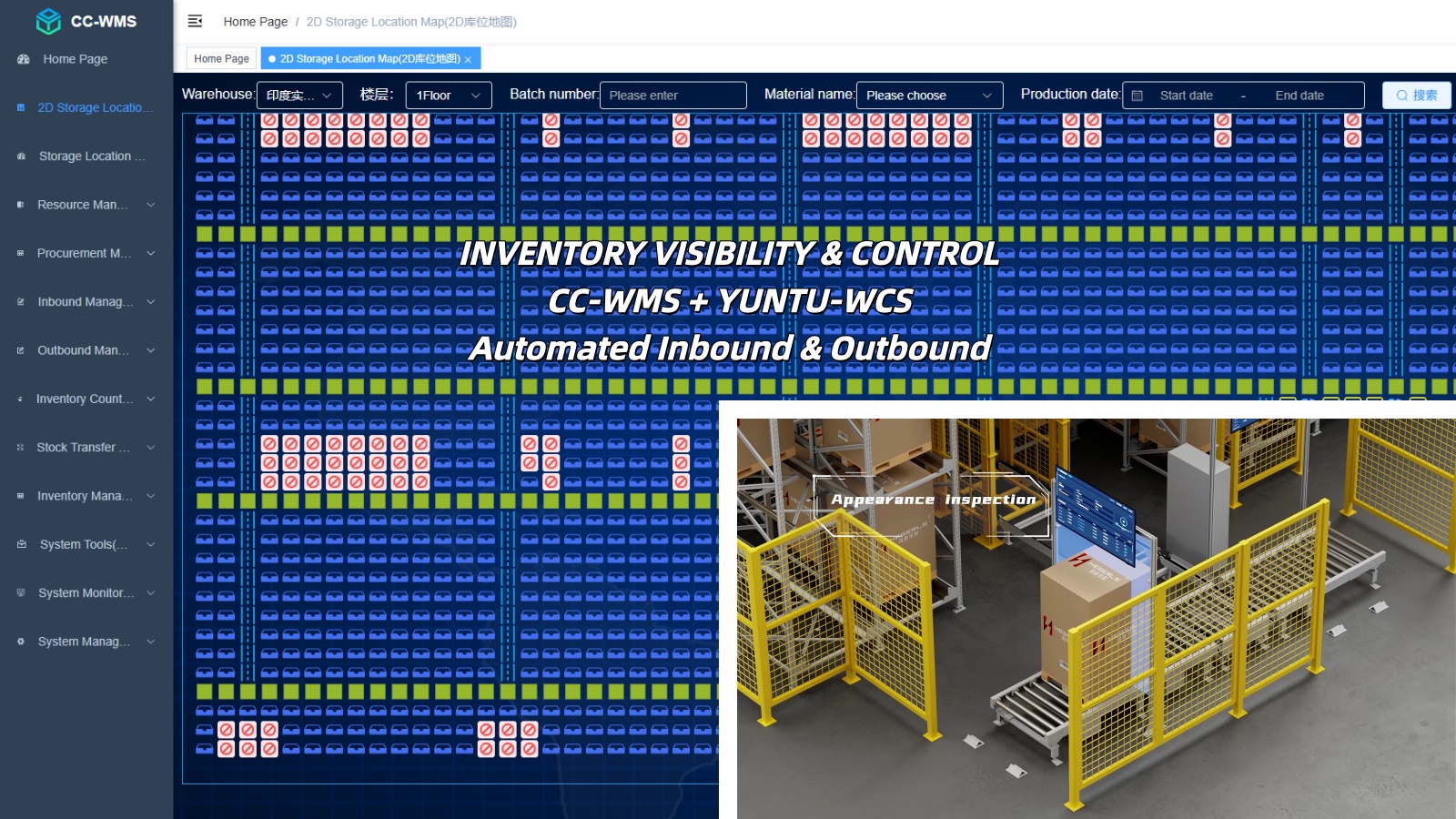 Warehouse management system for automated warehouse operations