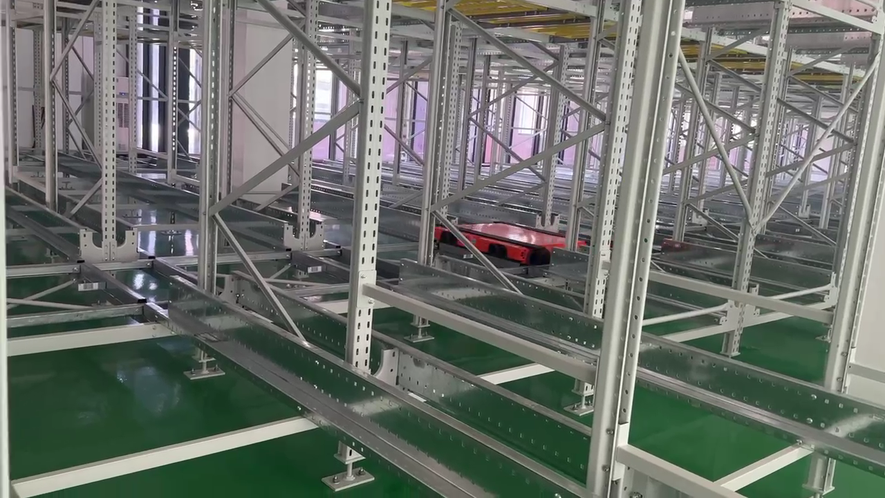 Automated White Tea Warehouse with Four-Way Shuttle System for high density pallet storage.png