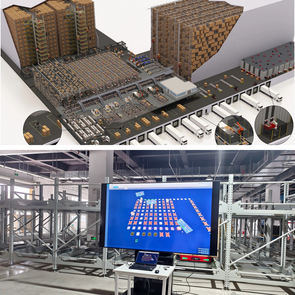 WMS and WCS integration for manufacturing warehouse automation