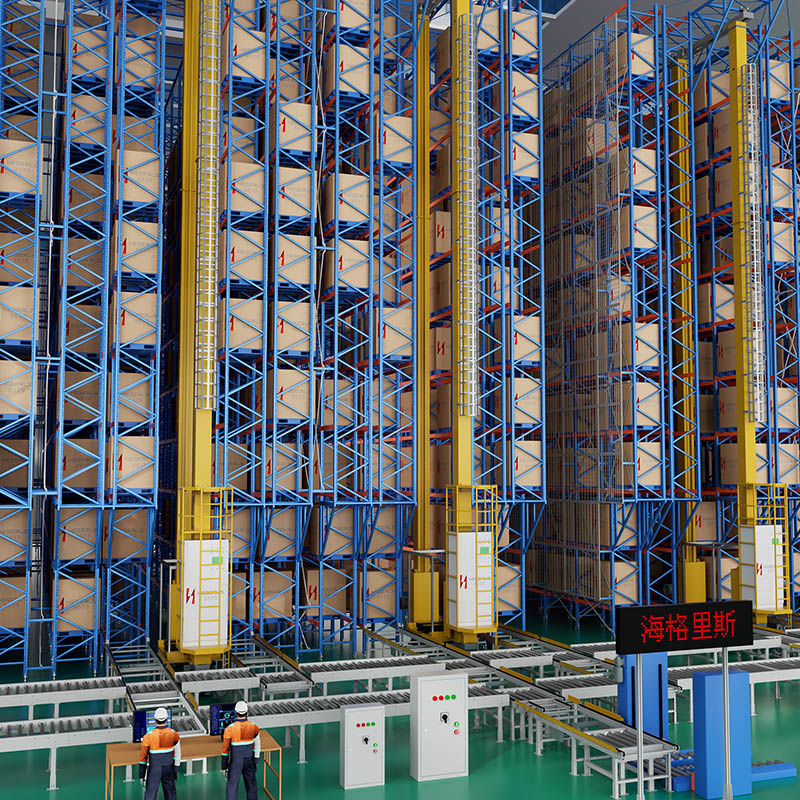 Automated Stacker Crane for High Bay Warehouse Pallet Storage and Retrieval