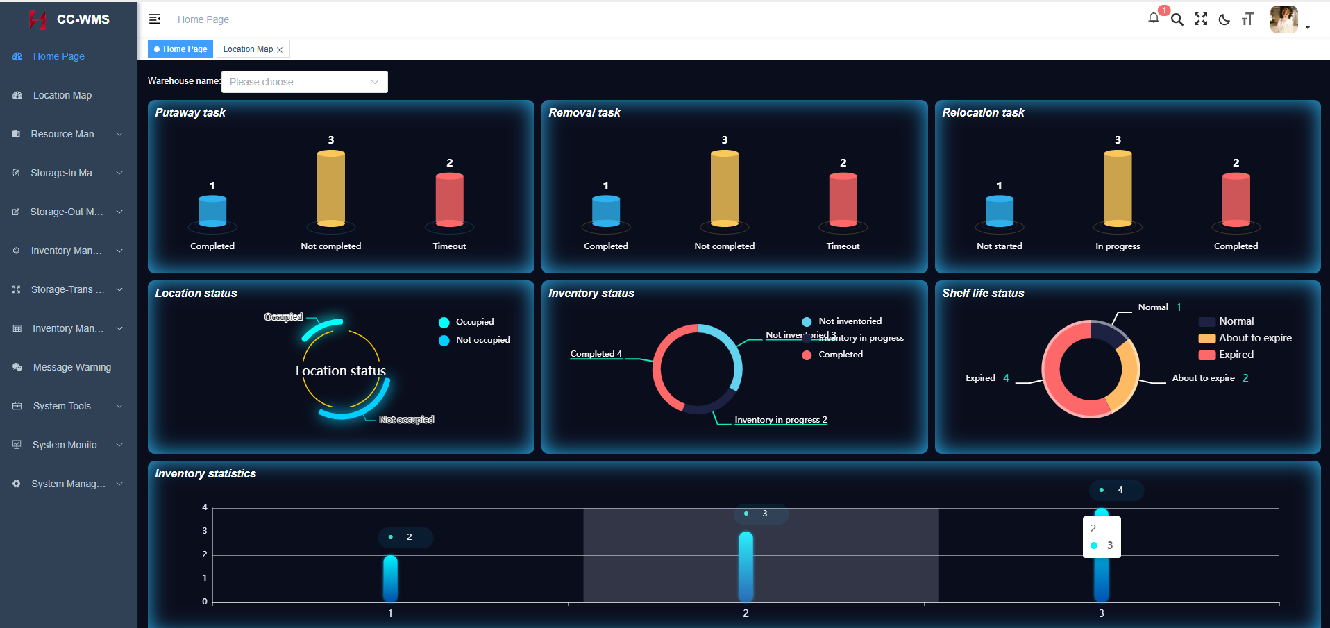 CC-WMS Warehouse Management System