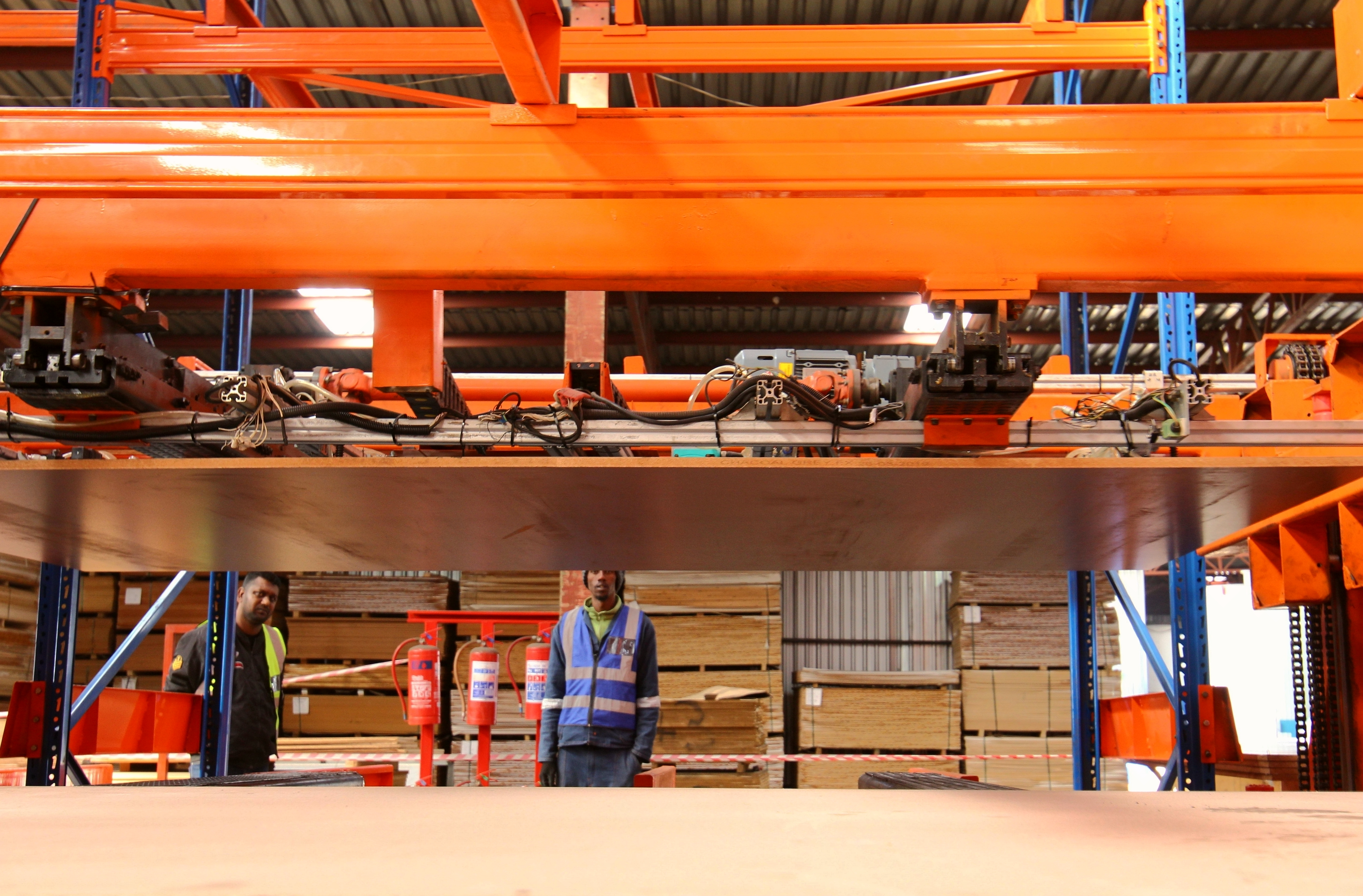 Automatic pallet inbound process in South Africa ASRS warehouse project.jpg