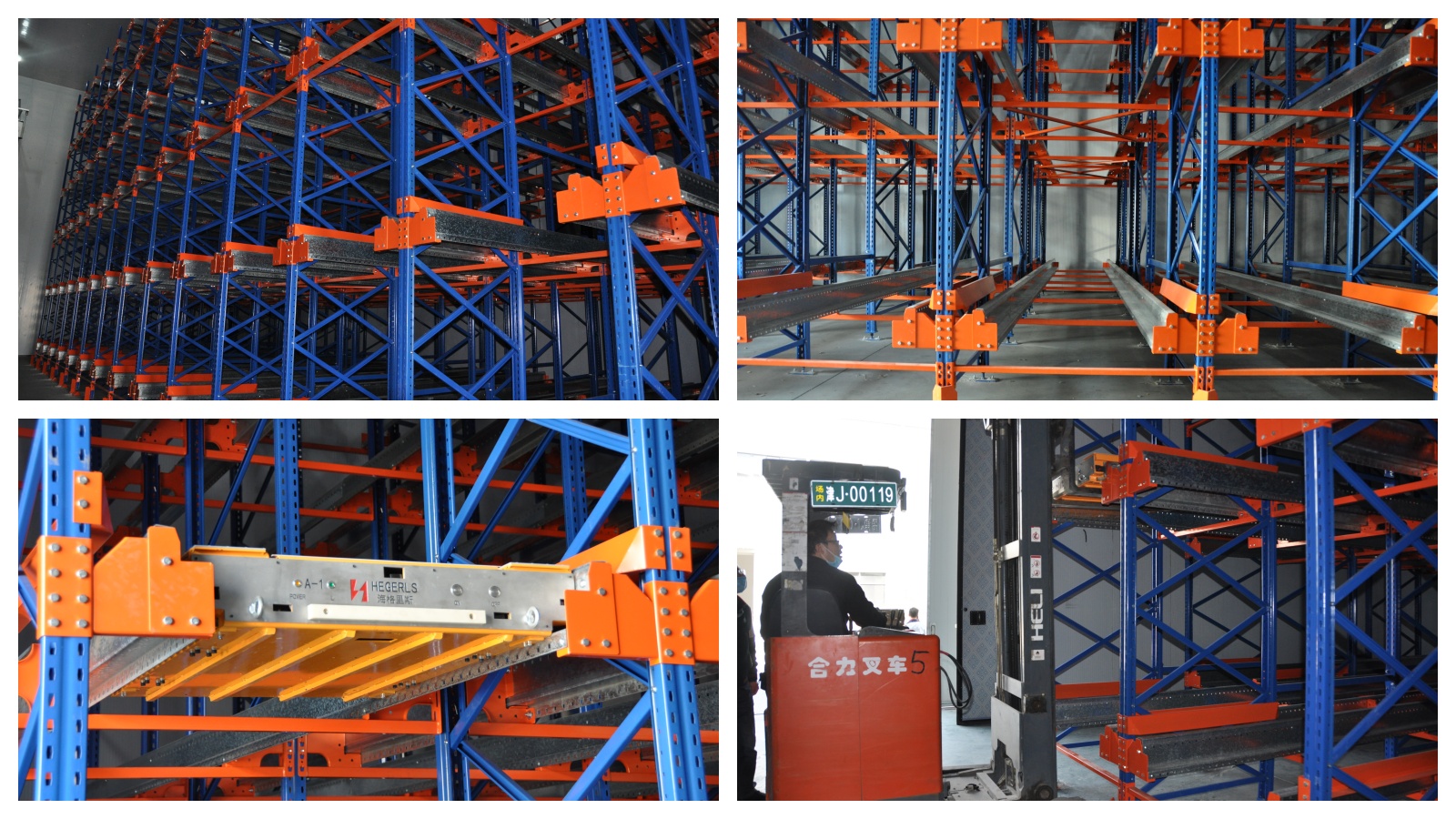 Shuttle racking solution for temperature-controlled storage