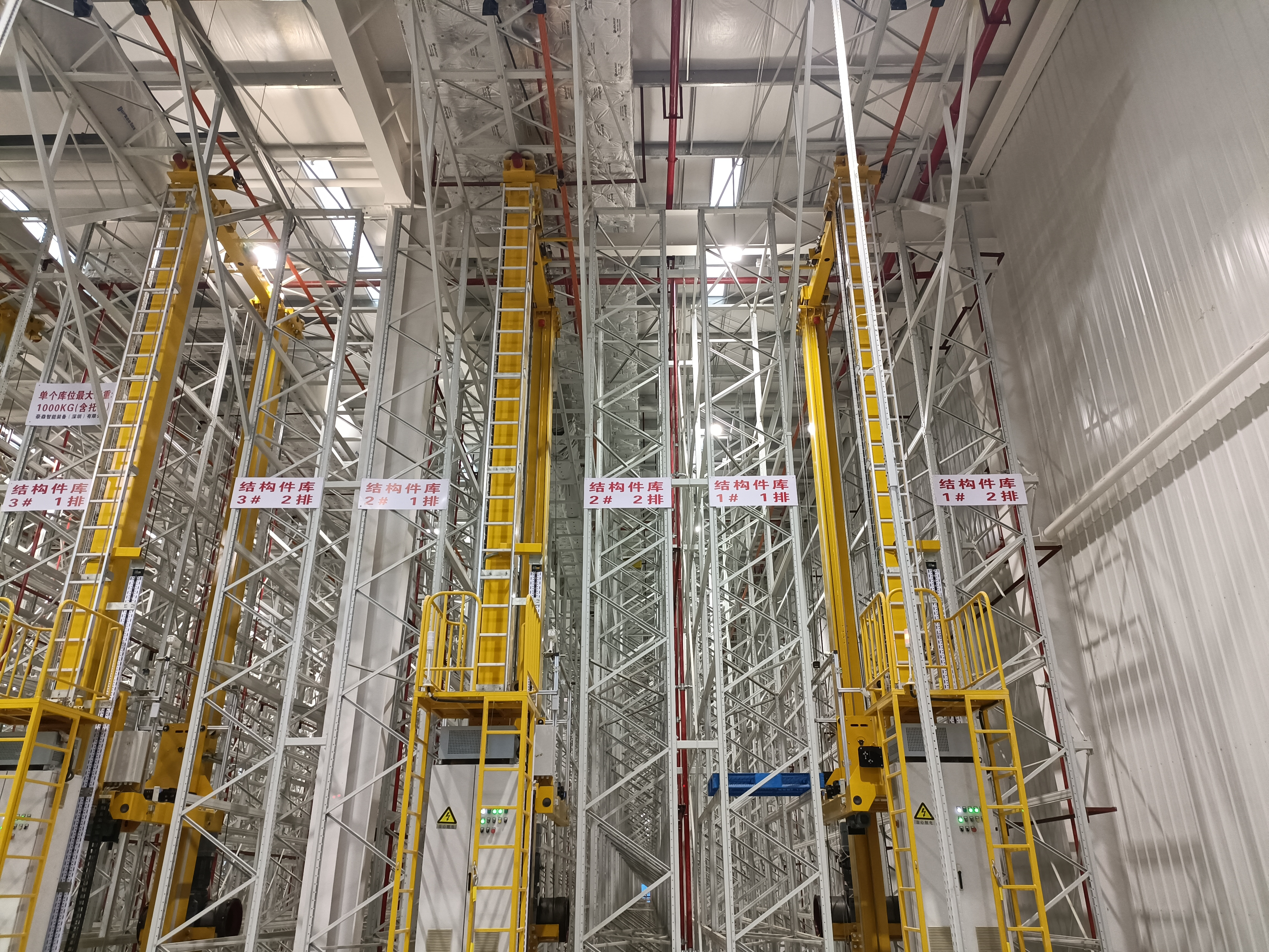 high-bay automated storage racking for automotive industry