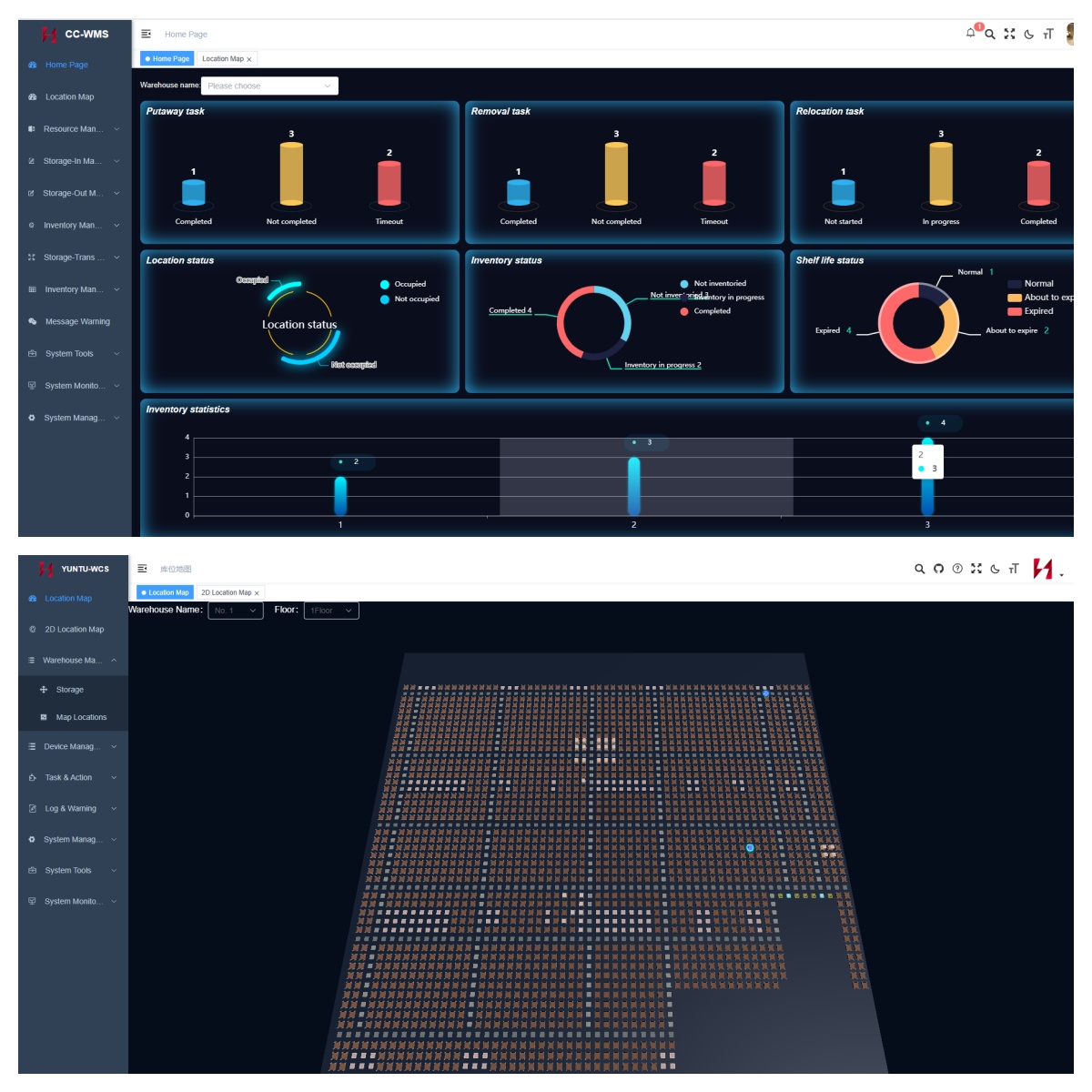 Zhuku intelligent warehouse management software platform