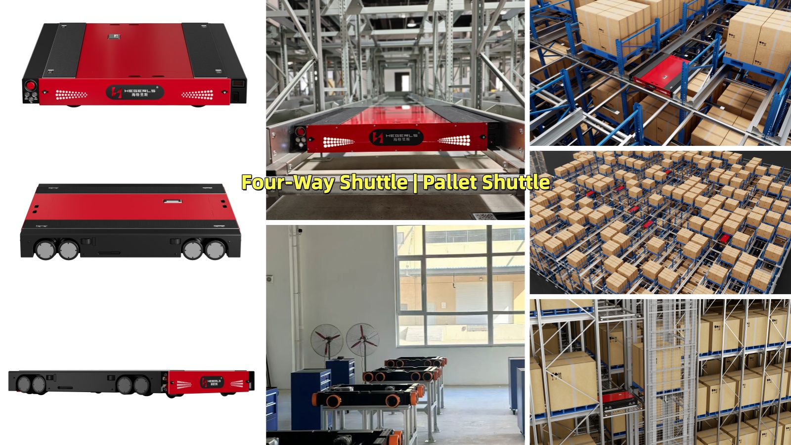 four-way shuttle and robotic warehouse automation