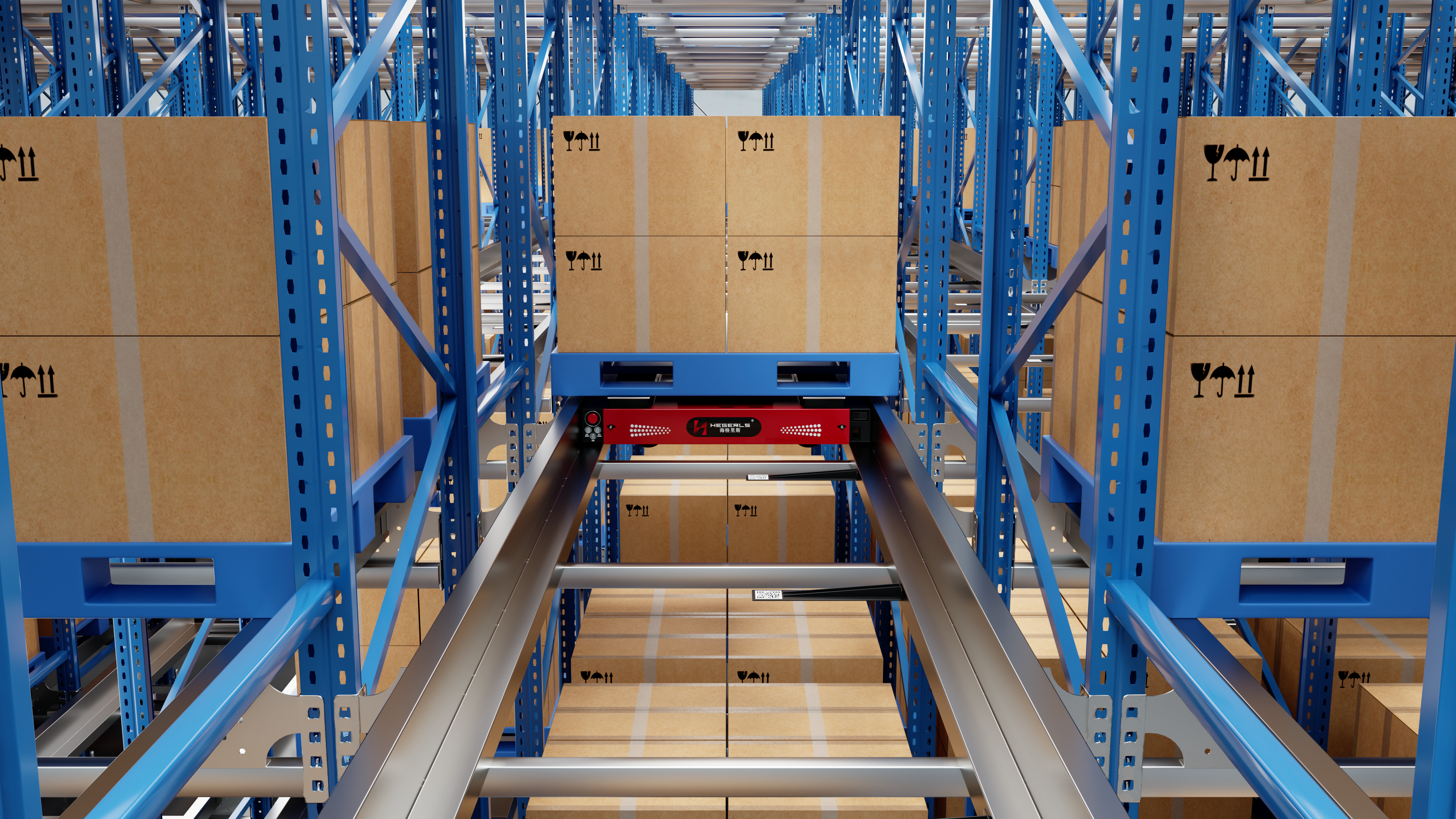 Four-Way Shuttle Rack-Supported Warehouse