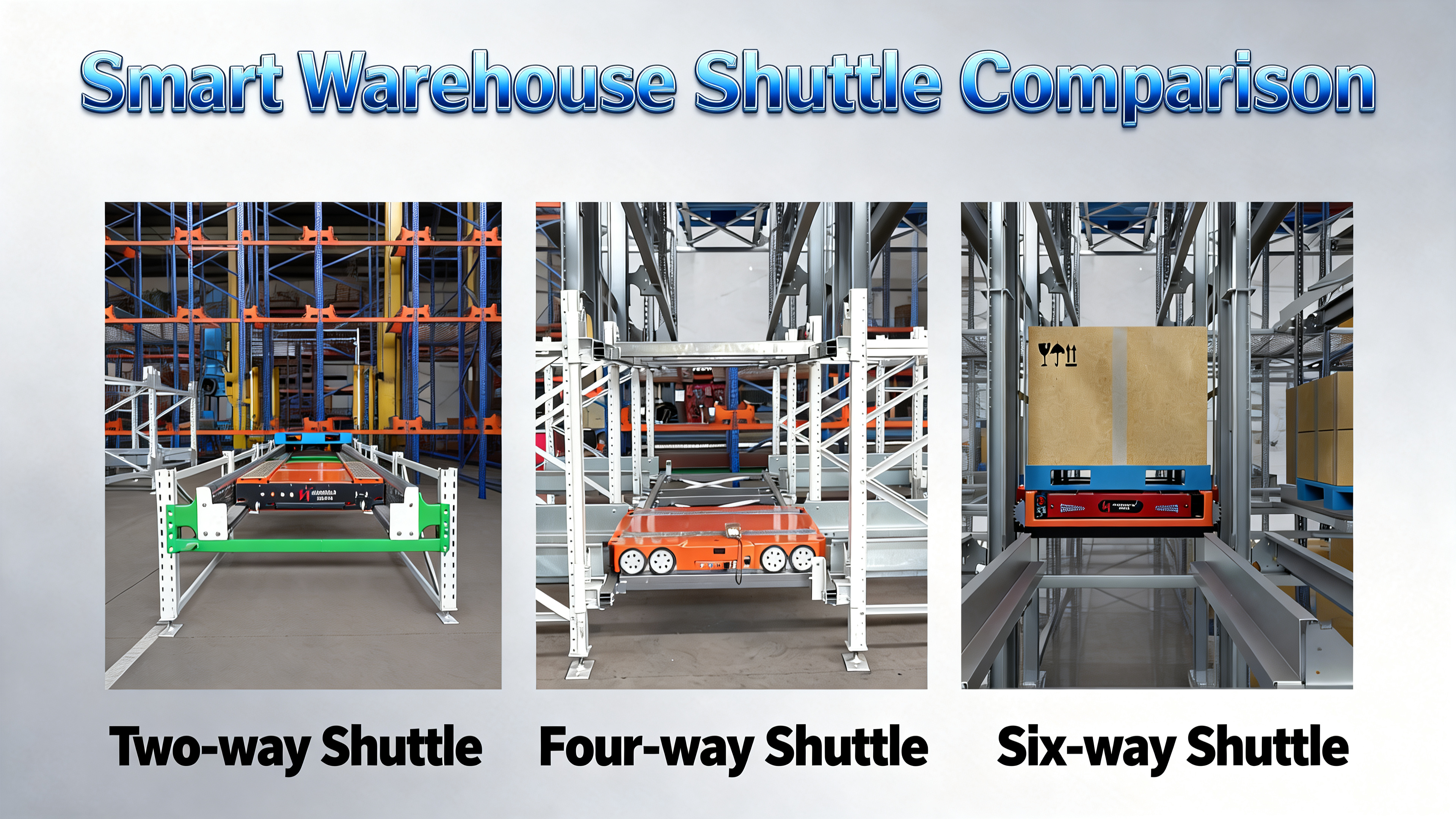 Different types of Shuttle ASRS Systems
