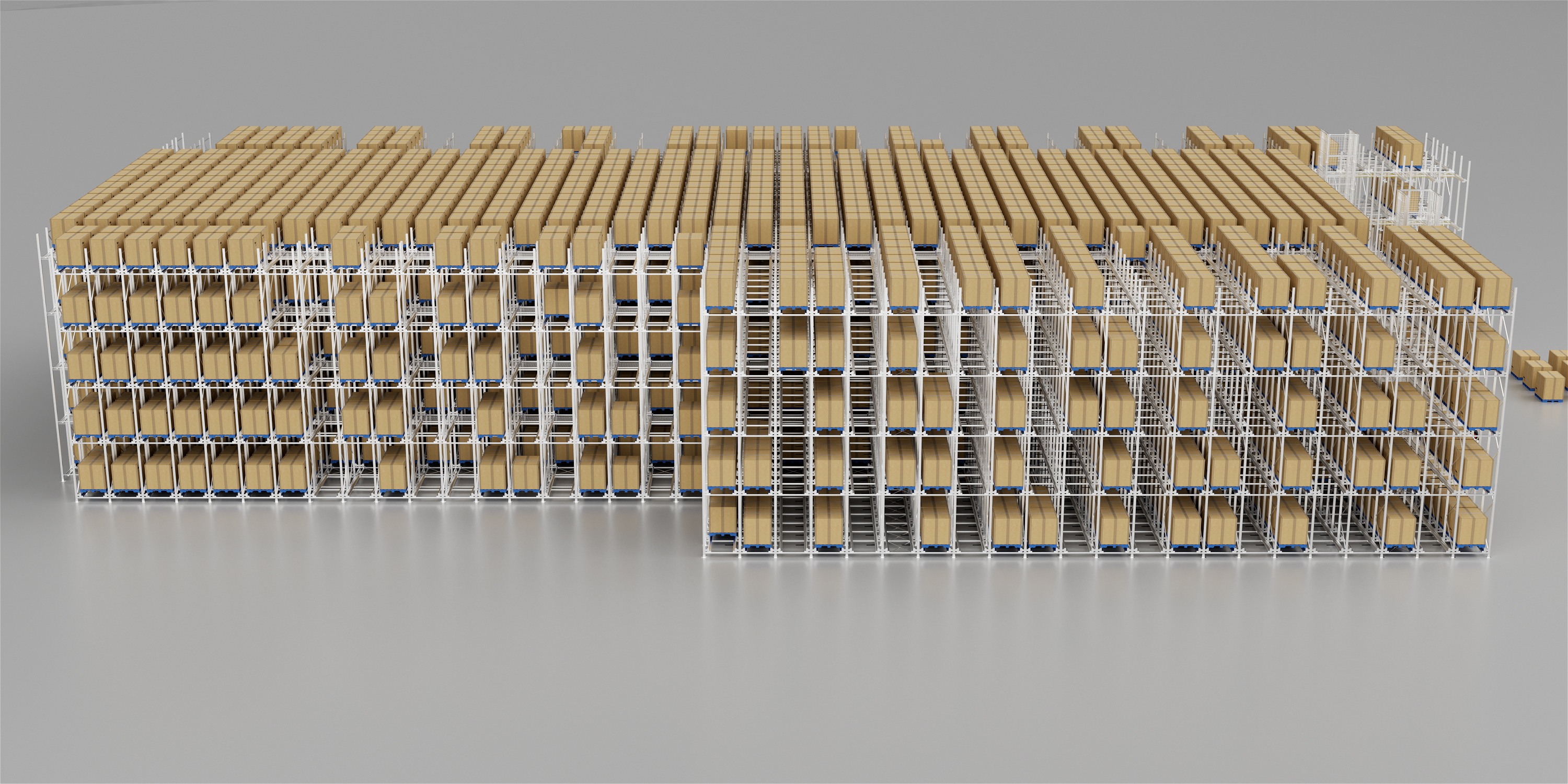 Warehouse racking layout designed around pallet dimensions and handling equipment